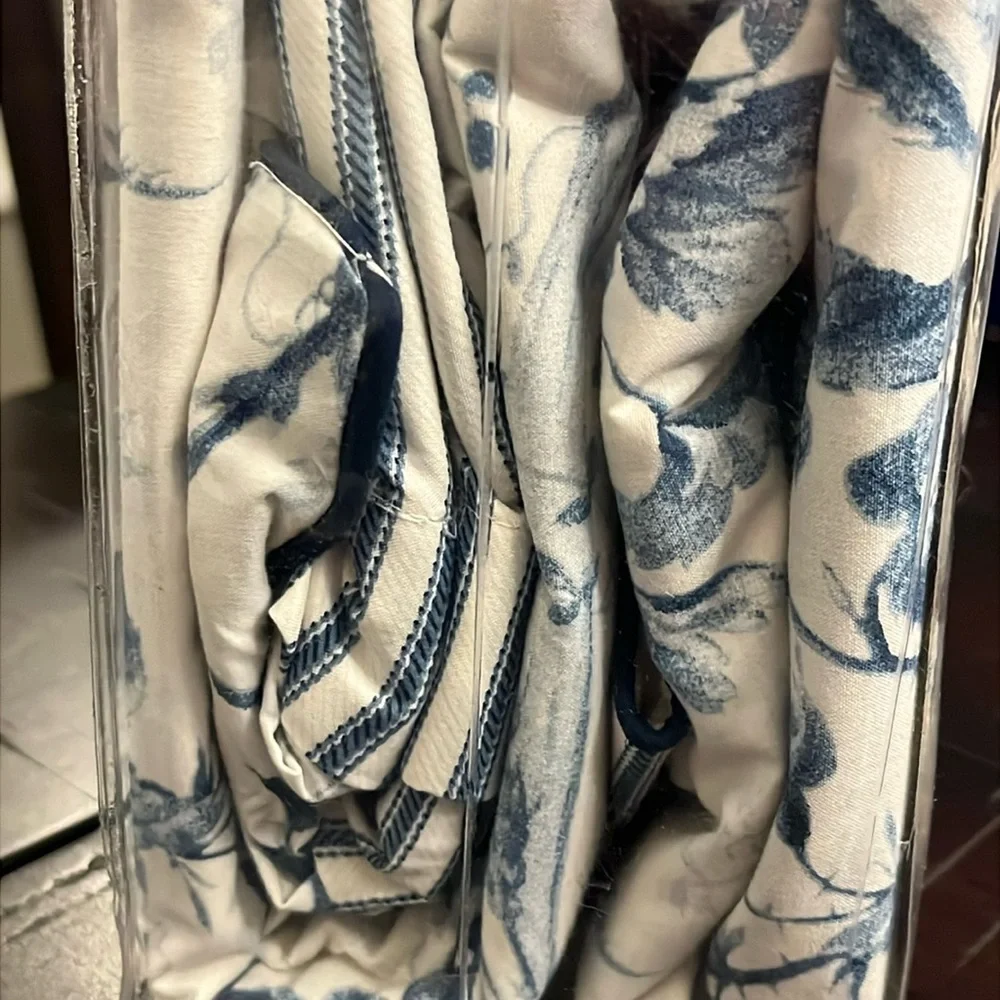 Ralph Lauren Annie Full / Queen Duvet Set new blue Duvet and 2 Standard Shams